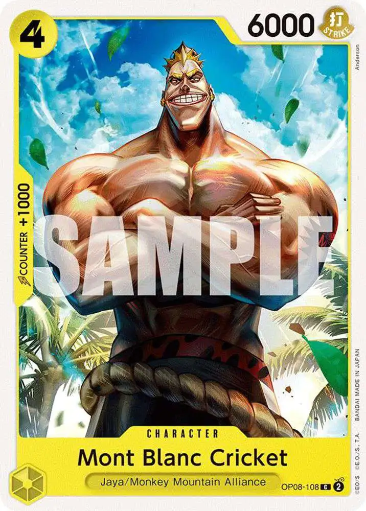 One Piece Trading Card Game Two Legends Common Mont Blanc Cricket OP08-108