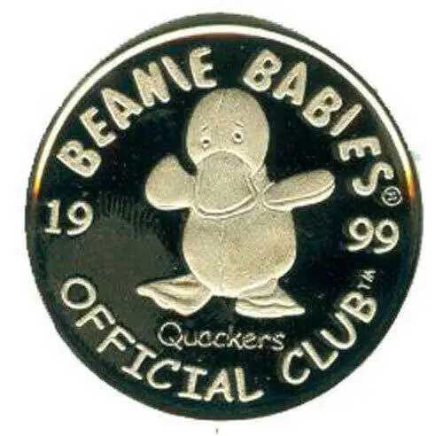 Beanie Babies Quackers Silver Coin [Loose]