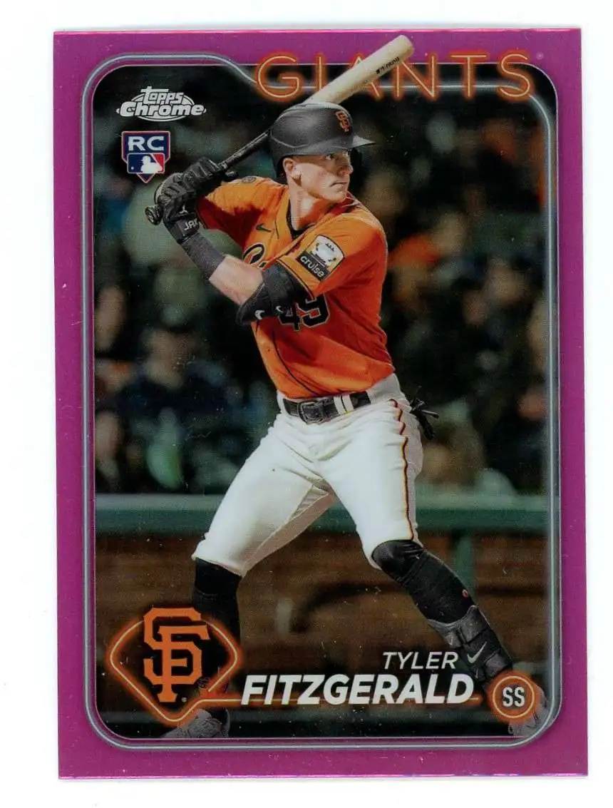 MLB 2024 Topps Chrome Pink Refractor Tyler Fitzgerald #131 [Rookie]