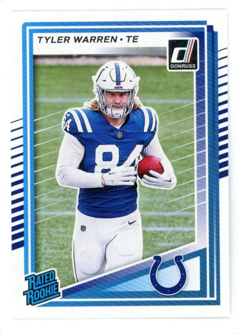 NFL 2025 Panini Donruss Football Rated Rookies Tyler Warren #337
