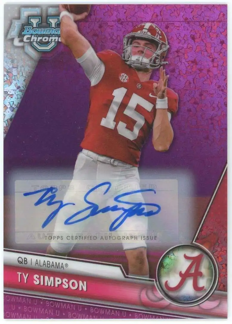 NFL 2023 Bowman Chrome U Single Card Fuchsia Mini-Diamond 84150 Ty