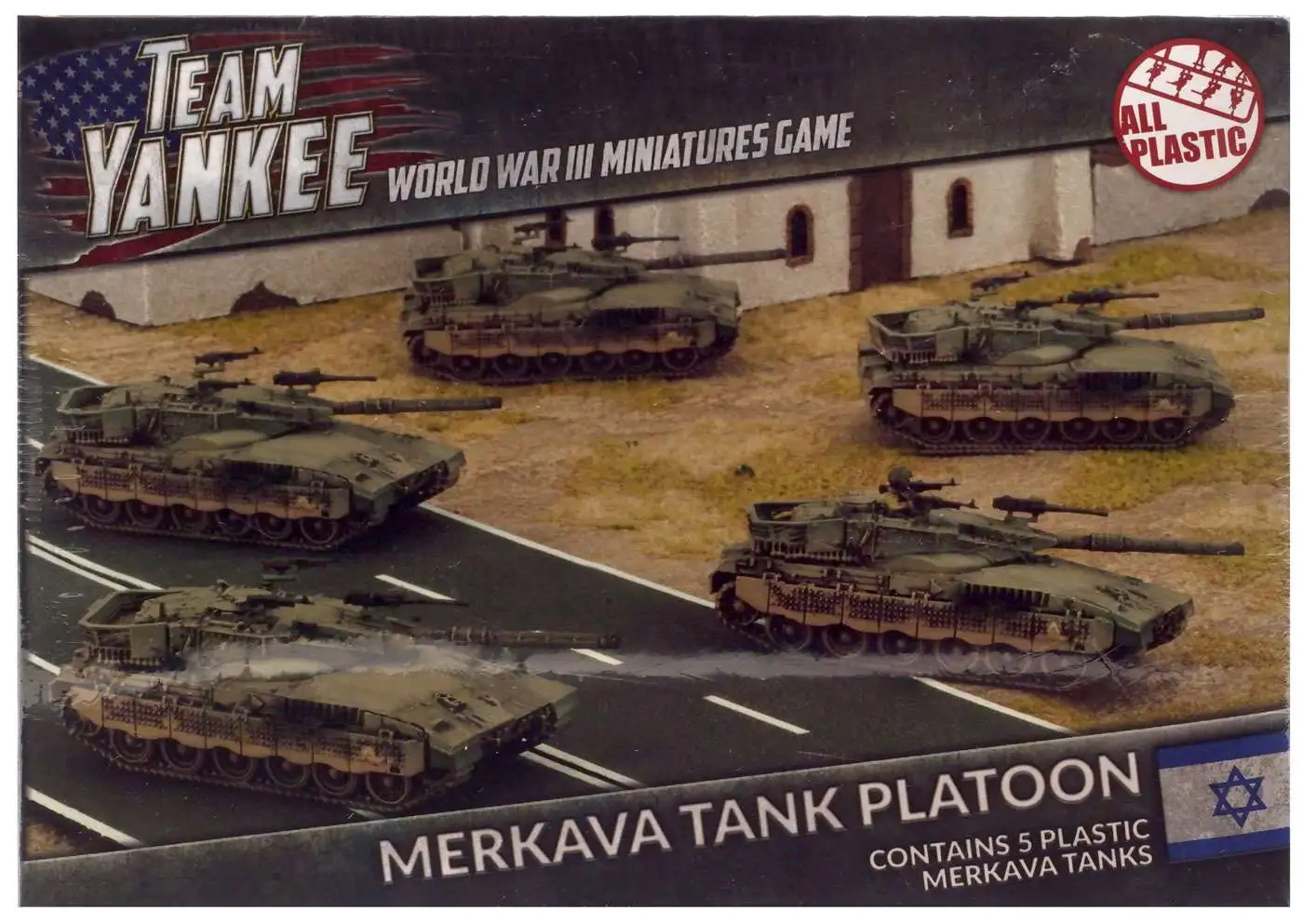 Team Yankee Merkava Tank Platoon Miniature