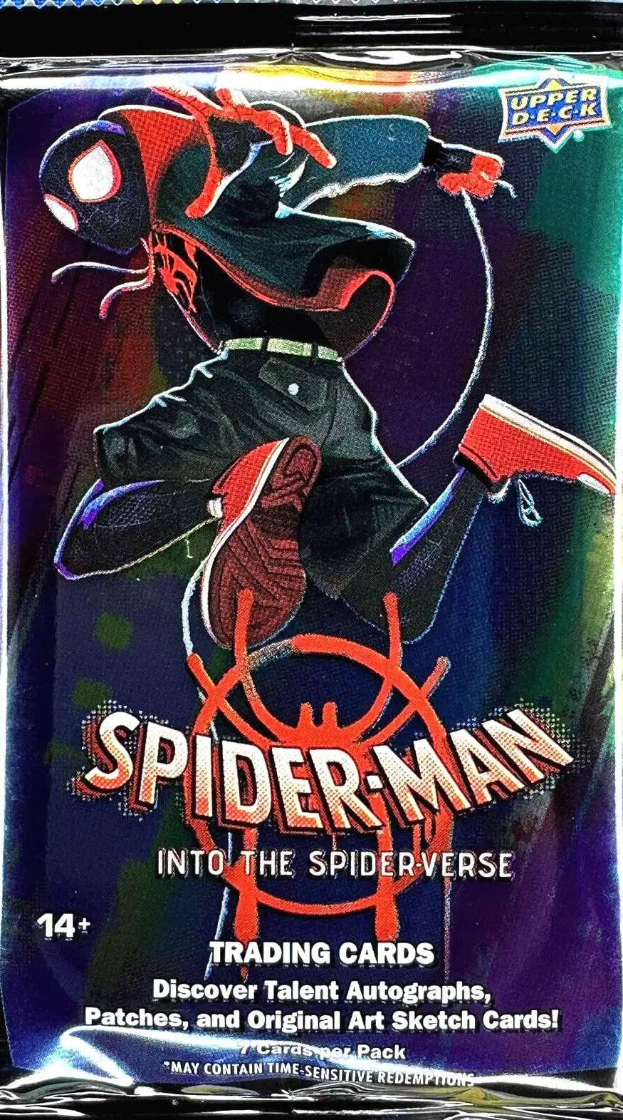 Marvel Spider-Man Into the SpiderVerse Trading Cards Pack [7 Cards]