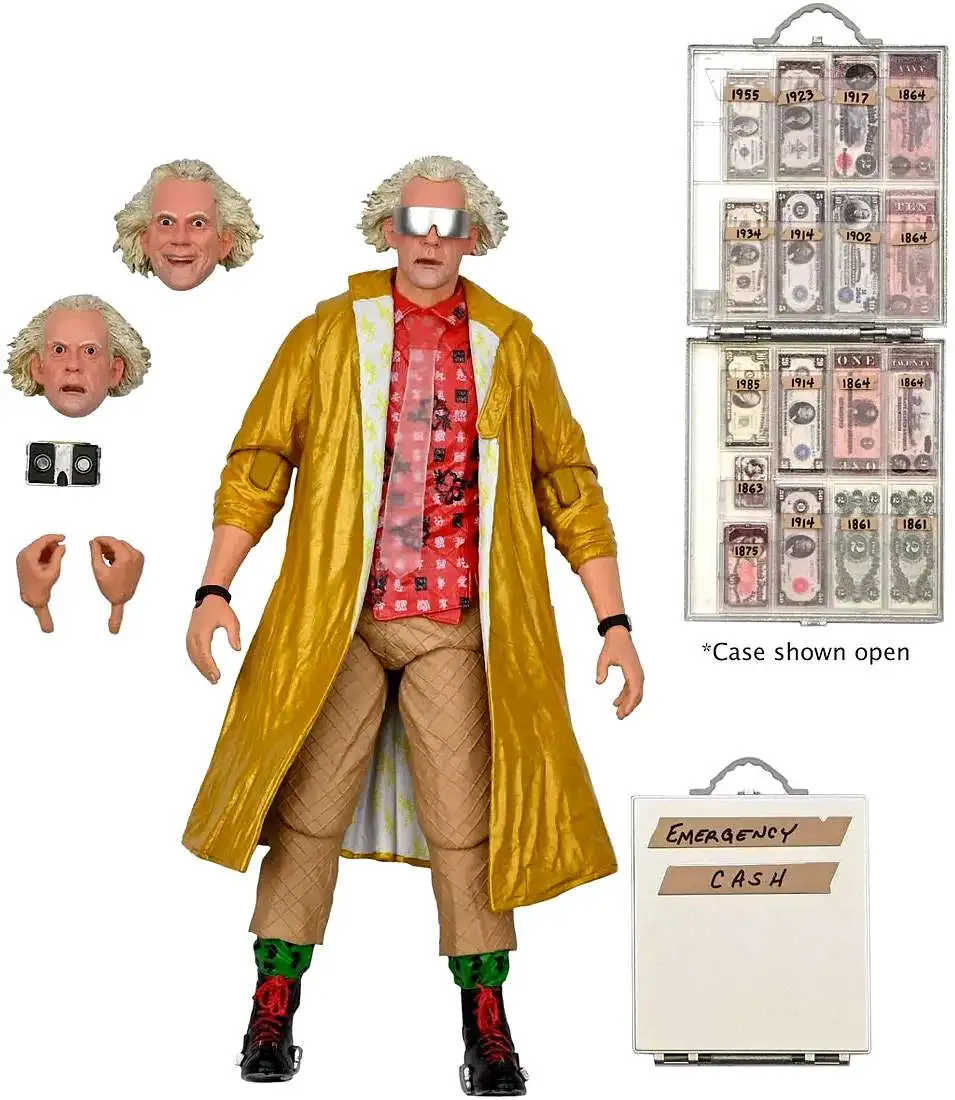NECA Back to the Future 2 Doc Emmett Brown Action Figure [Ultimate Version, BTTF 2]