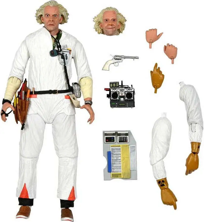 NECA Back to the Future Doctor Emmett Brown Action Figure [Ultimate Version, 1985] (Pre-Order ships October)