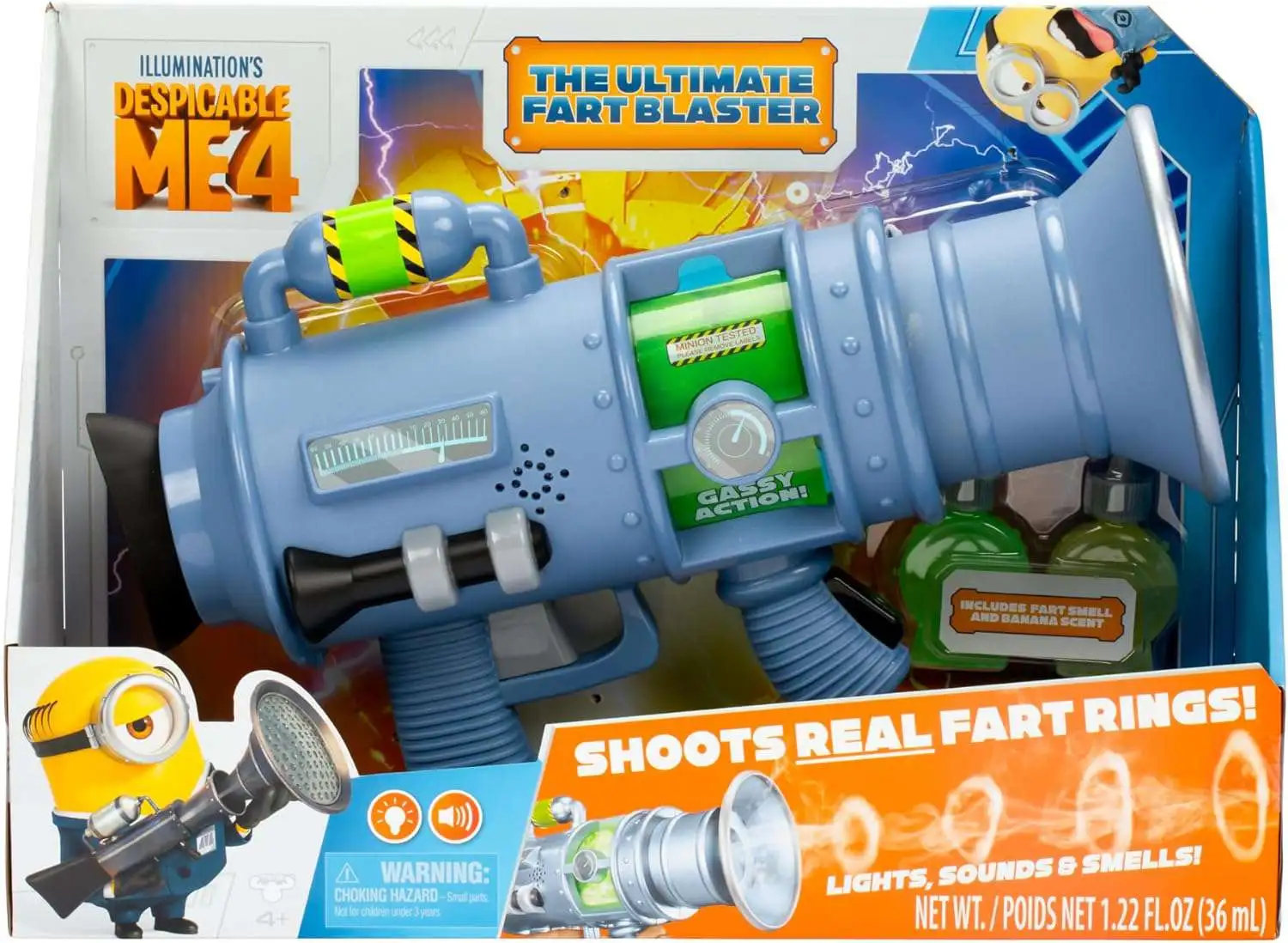 Despicable Me 4 Ultimate Fart Blaster Toy [Shoots Real Fart Rings!]