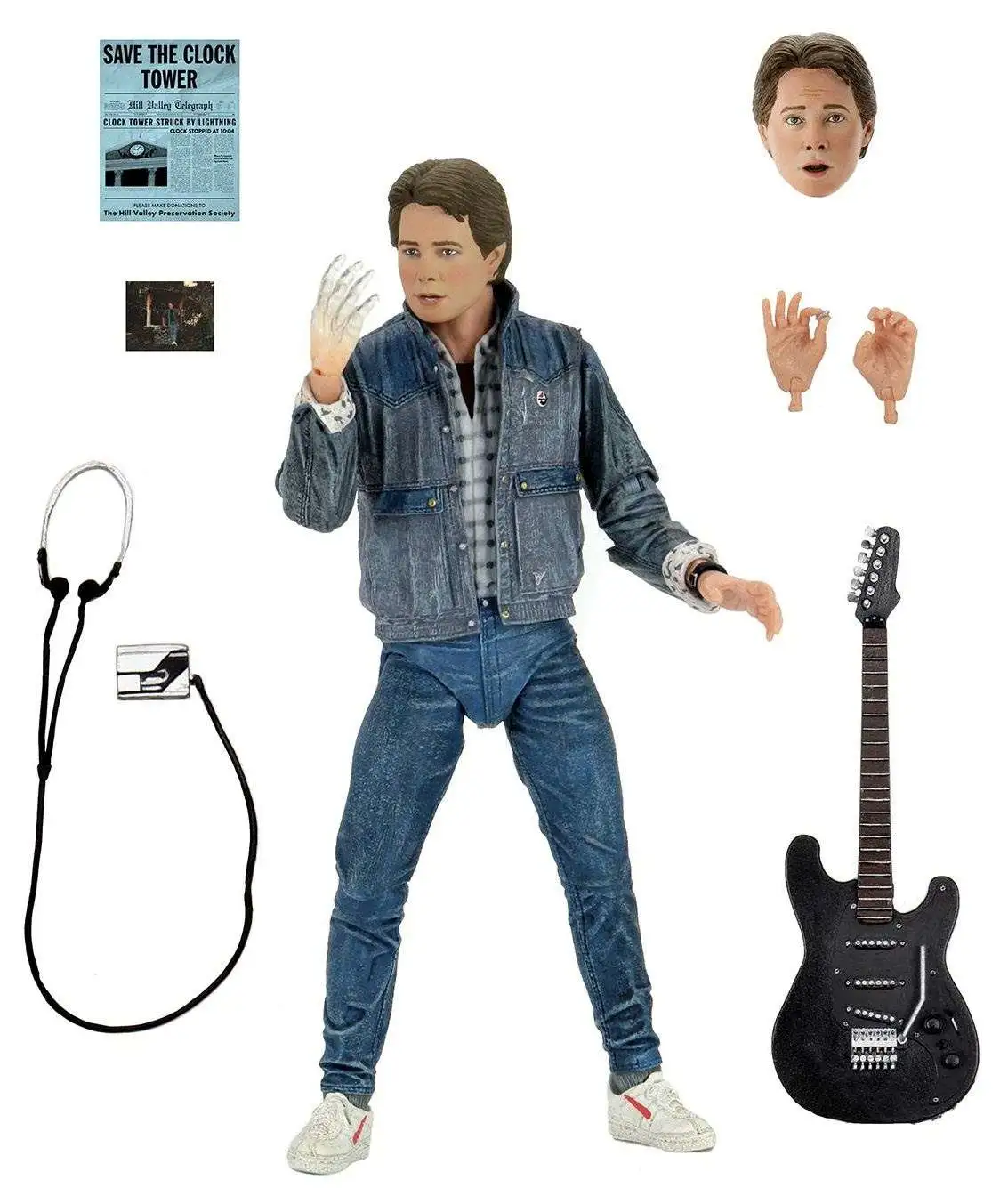 NECA Back to the Future Marty McFly Action Figure [Ultimate Version, 1985 Audition] (Pre-Order ships July)