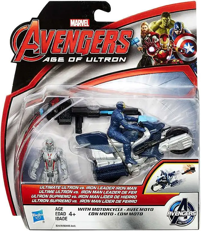 Avengers Marvel Age of Ultron Ultimate Ultron Vs Iron Leader Iron Man 2.5"Figure 