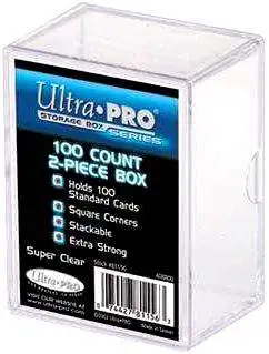 2 Ultra Pro BLACK DECK BOXES Standard & Small Size Card Holder Storage Case MTG 