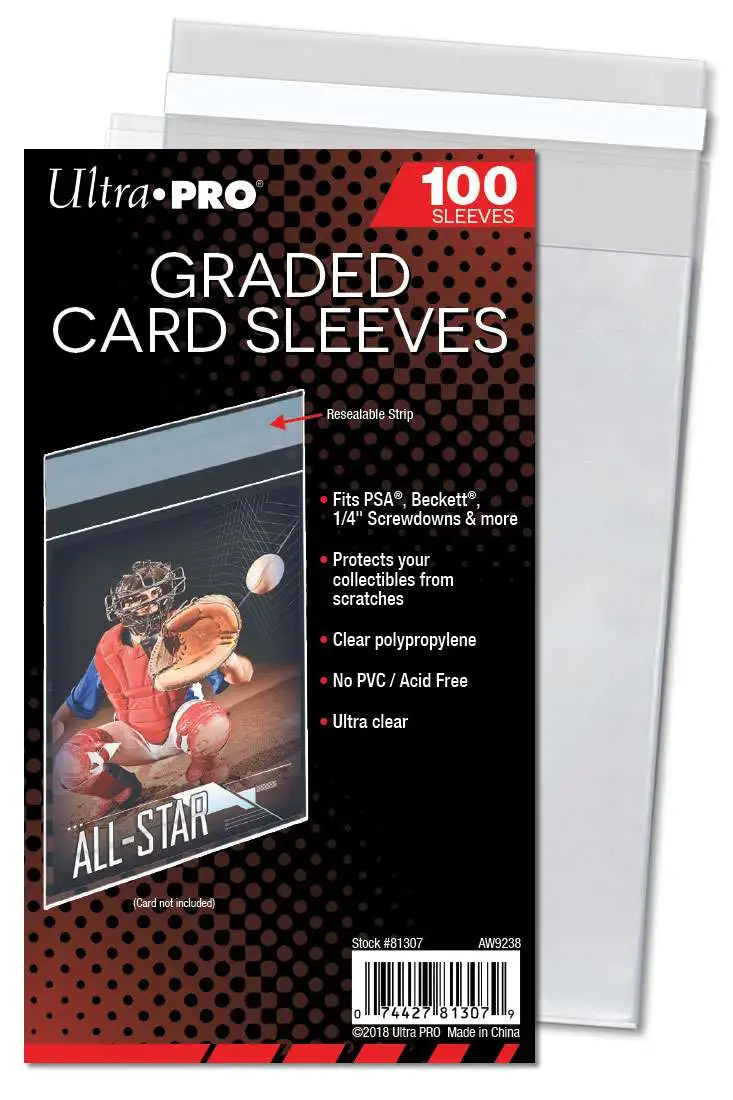 100 Ultra Pro 3x4 Sports Card Toploaders And 100 Ultra Pro Sleeves 