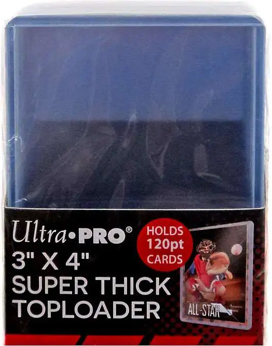 Ultra Pro Card Supplies 3" X 4" Super Thick Toploader [10 Count, Holds 120pt Cards]