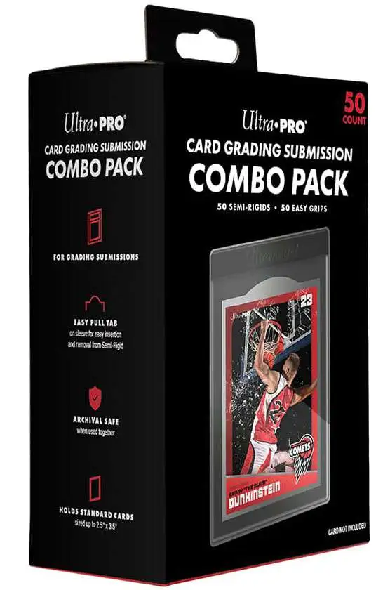 Ultra Pro Card Supplies Card Grading Submission Combo Pack [Includes 50 Semi-Rigids & 50 Easy Pull Sleeves] (Pre-Order ships January)