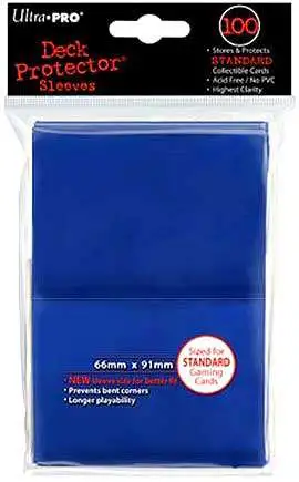 Ultra Pro Card Supplies Deck Protector Blue Standard Card Sleeves [100 Count]