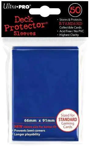 Ultra Pro Gaming & MTG Sleeves Deck Protector BLUE Standard Size 50 Count Pack 