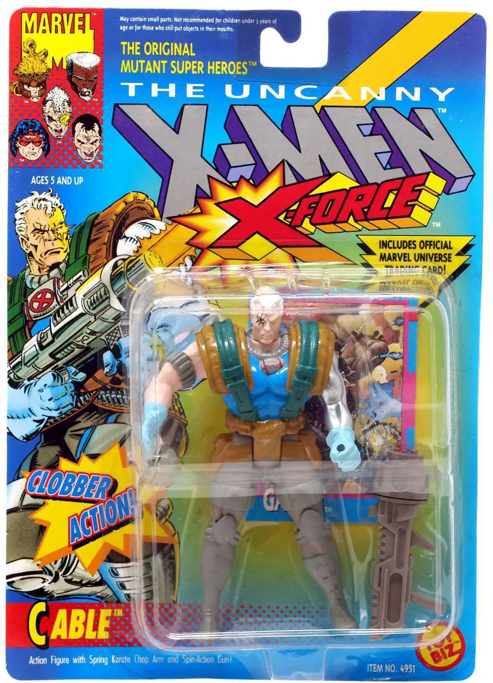 Original Mutant Super Heroes Action Figurine Toy Biz ToyBiz X-Men X-Force Câble 