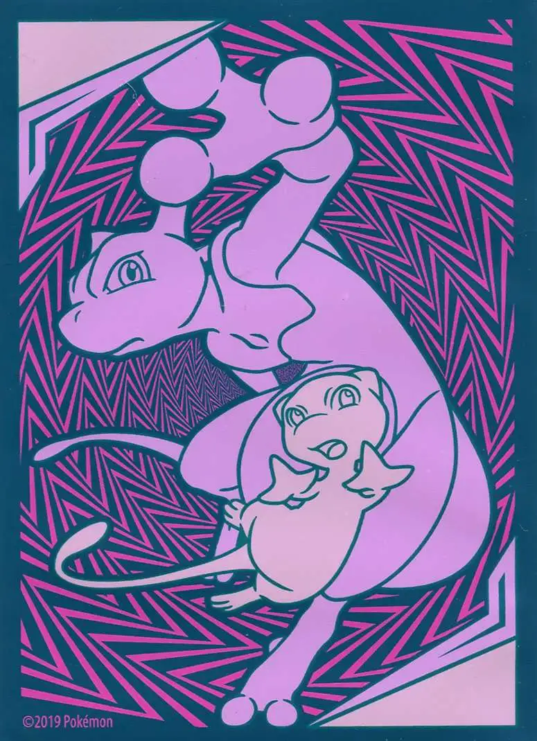 Ultra Pro Pokemon Trading Card Game Sun & Moon Unified Minds Mew / Mewtwo Standard Card Sleeves [65 Count]