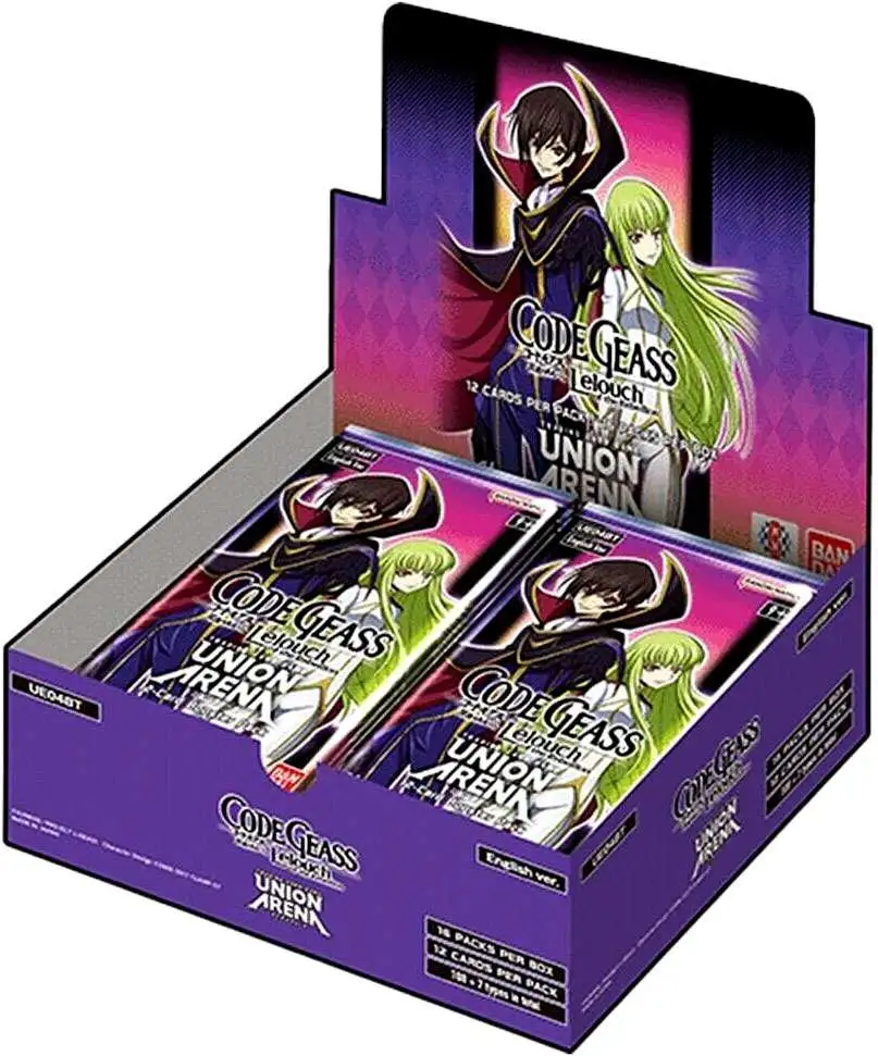 Union Arena TCG Code Geass Lelouch of the Rebellion Booster Box UE04BT [16 Packs]