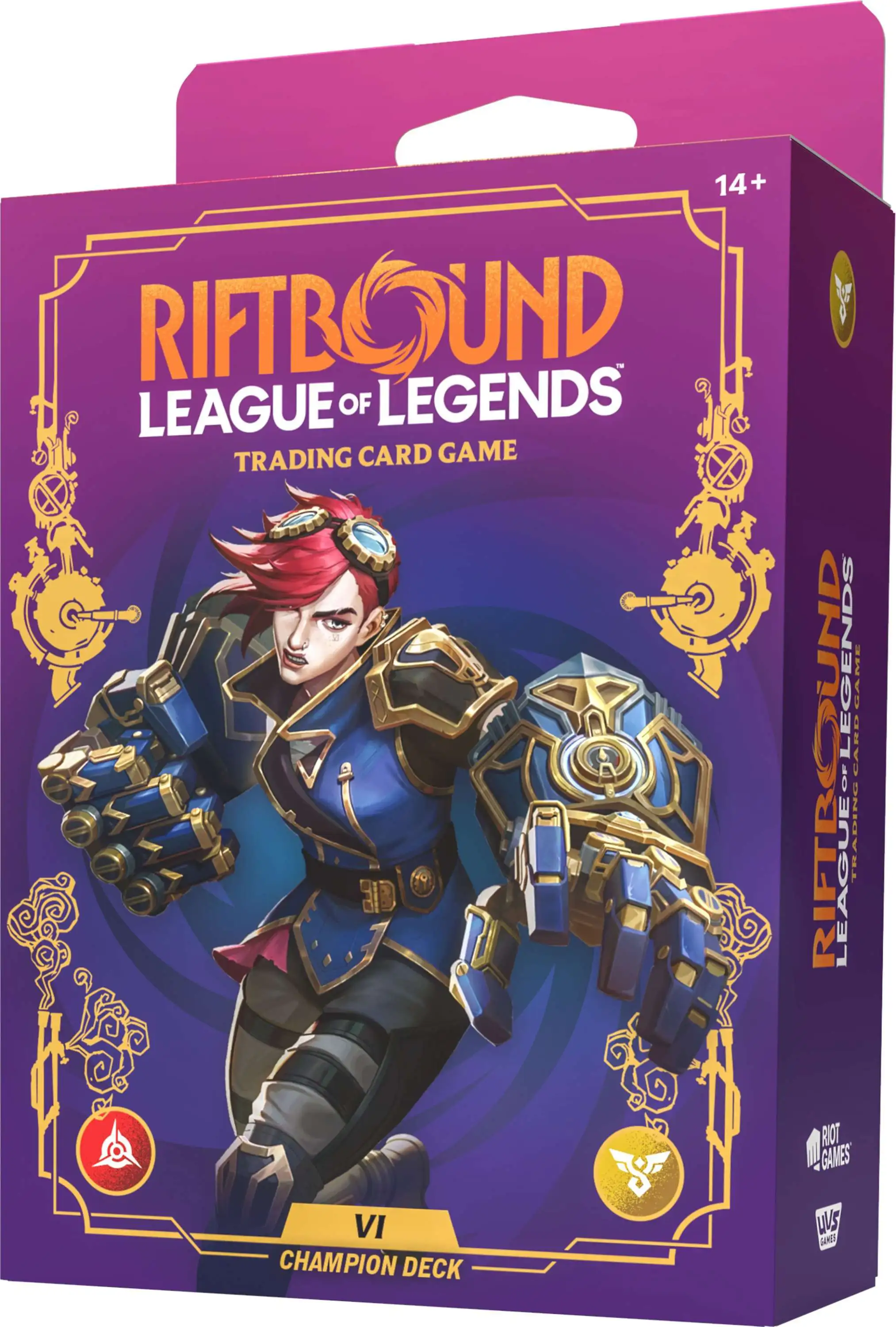 Riftbound: League of Legends Trading Card Game Unleashed Vi Champion Deck [56 Cards, Booster Pack & More] (Pre-Order ships May)