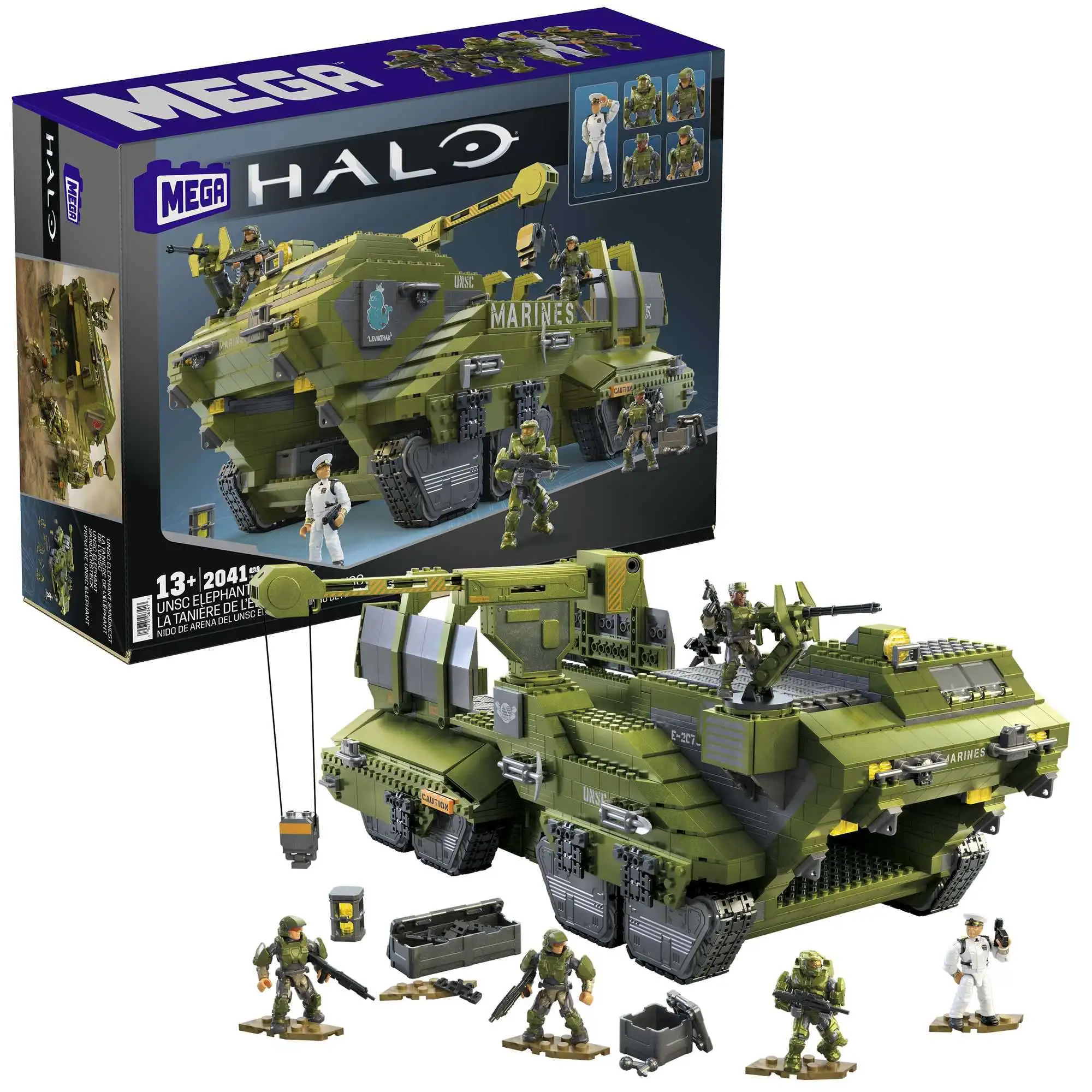 Halo UNSC Elephant Sandnest Set Includes Master Chief, Sgt. Johnson