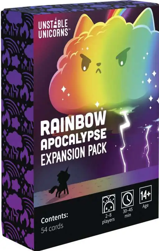 Unstable Unicorns Rainbow Apocalypse Expansion Pack Cards Game 