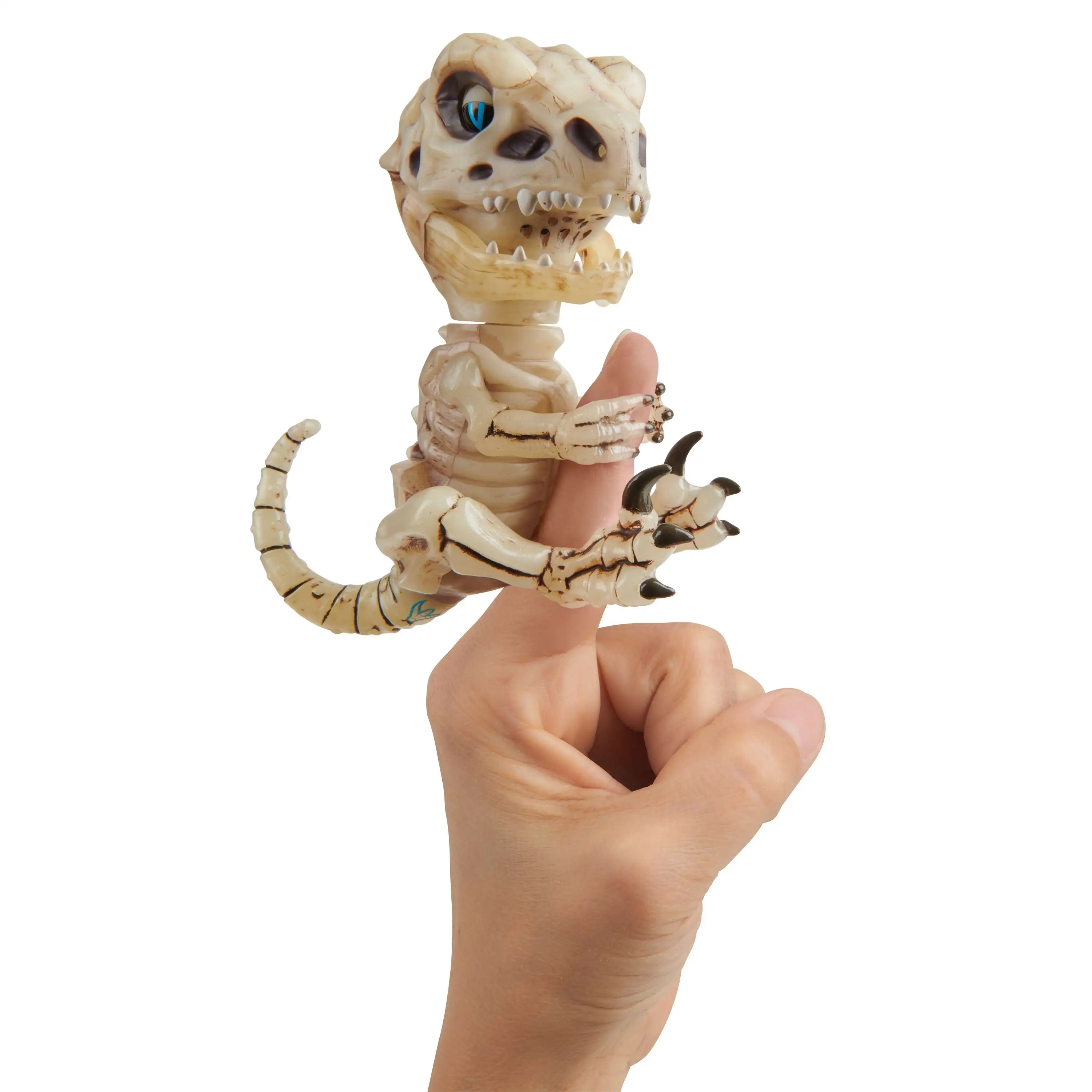 WowWee 3982 Fingerlings Untamed Gloom Bonehead Raptor Velociraptor Figure for sale online 