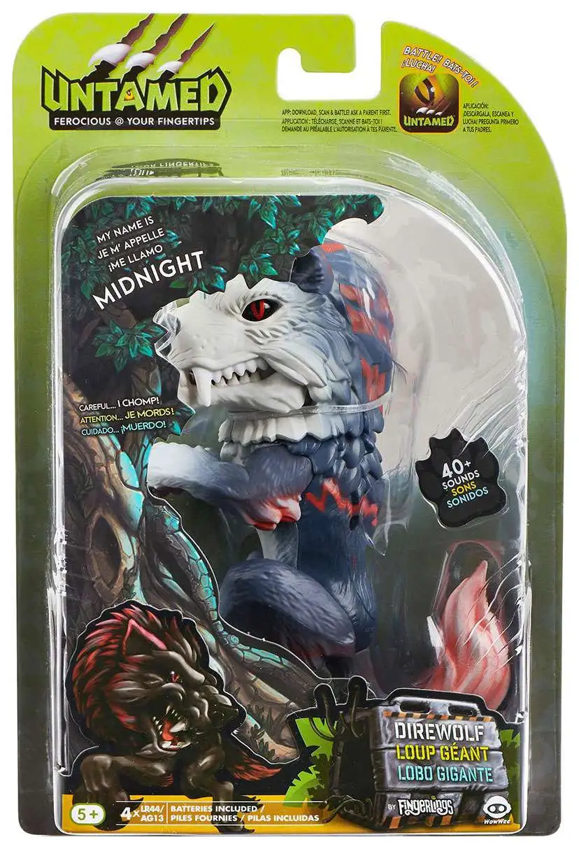 Toy Action Fingerlings Untamed Interactive Wolf Midnight 
