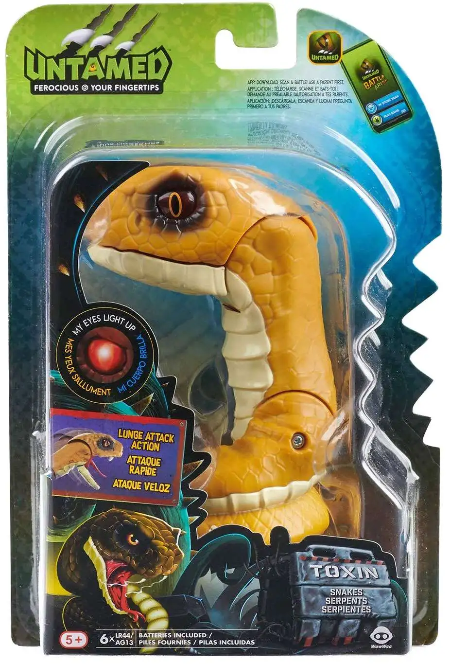 Untamed Snakes Fang King Cobra Interactive Toy Fingerlings WowWee E8 for sale online 