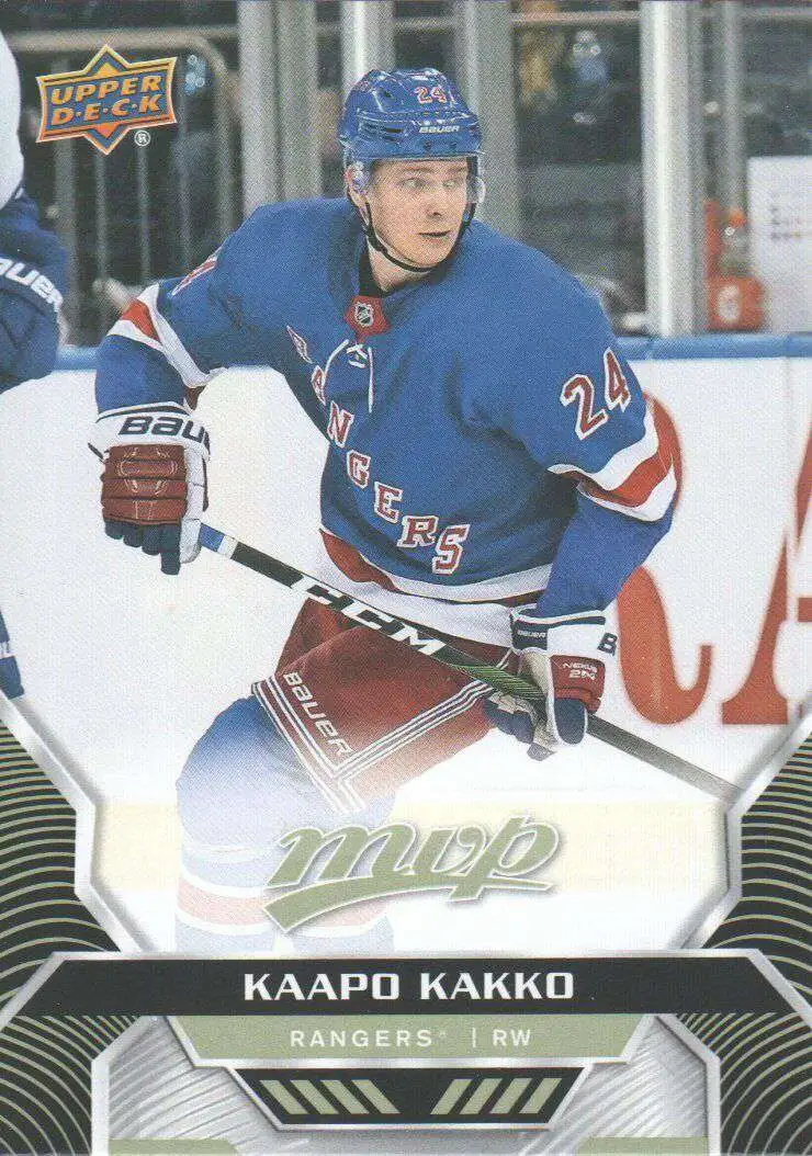 NHL New York Rangers 2020 21 MVP Hockey Single Card Base Kaapo Kakko 21