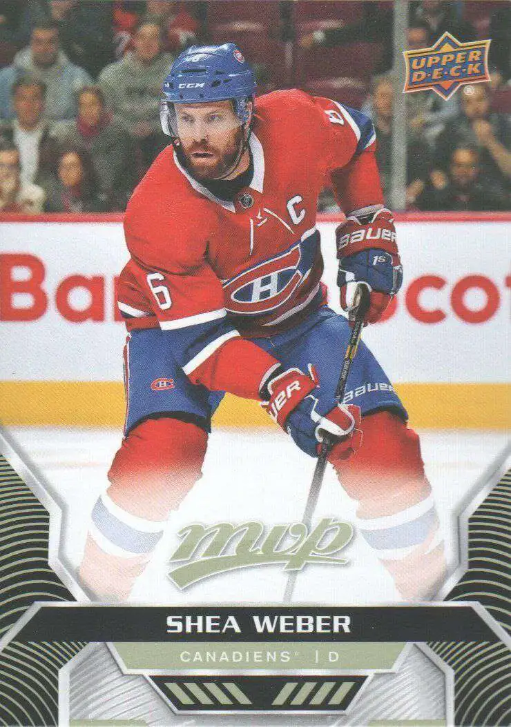 NHL Montreal Canadiens 2020-21 MVP Hockey Base Shea Weber #22