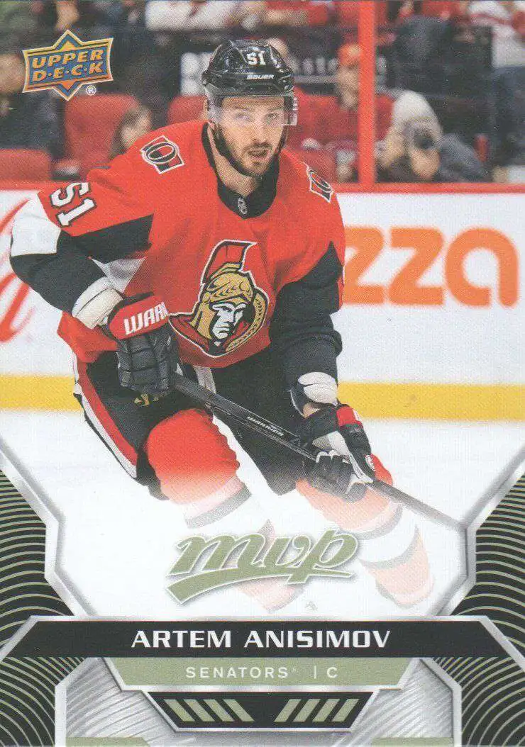 NHL Ottawa Senators 202021 MVP Hockey Single Card Base Artem Anisimov