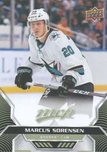 NHL San Jose Sharks 2020-21 MVP Hockey Base Marcus Sorensen #80