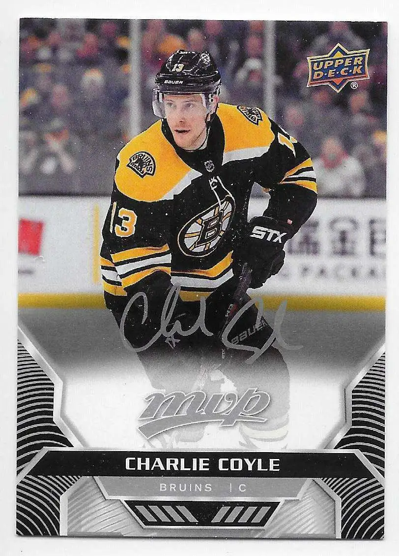 NHL Boston Bruins 2020-21 MVP Hockey Silver Script Parallel Charlie Coyle #109