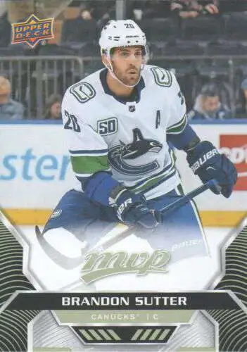 NHL Vancouver Canucks 2020-21 MVP Hockey Base Brandon Sutter #115