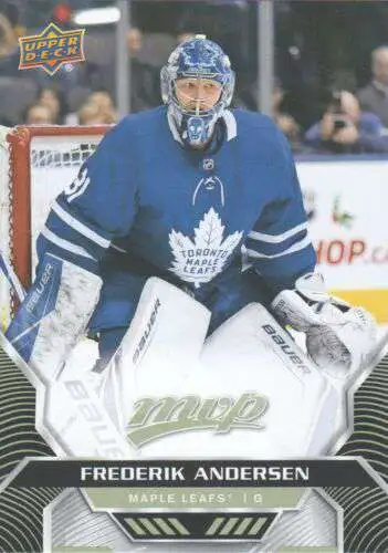 NHL Toronto Maple Leafs 2020-21 MVP Hockey Base Frederik Andersen #138