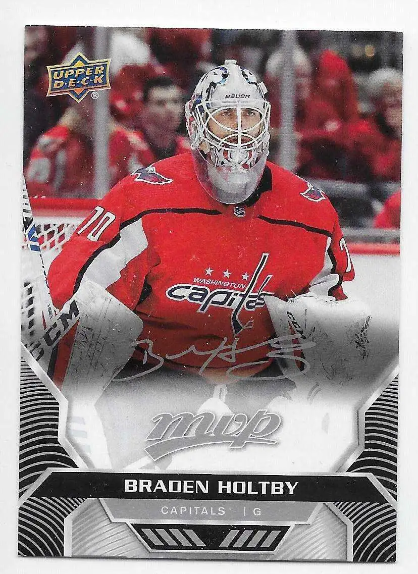 NHL Washington Capitals 2020-21 MVP Hockey Silver Script Parallel Braden Holtby #144