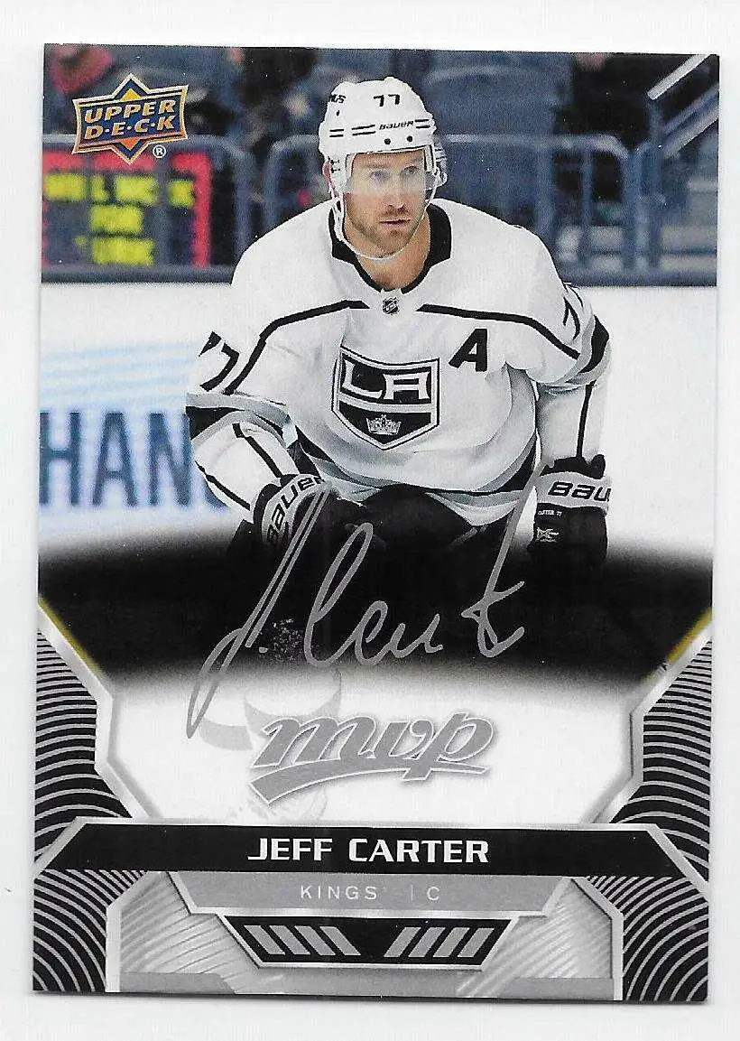 NHL Los Angeles Kings 2020-21 MVP Hockey Silver Script Parallel Jeff Carter #153