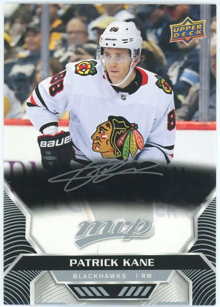 NHL Chicago Blackhawks 2020-21 MVP Hockey Silver Script Parallel Patrick Kane #206