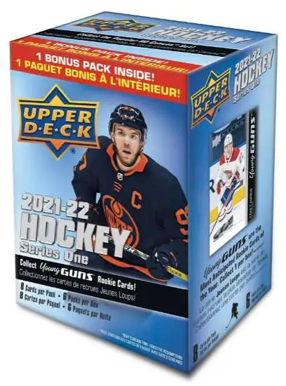 NHL Upper Deck 2021-22 Series 1 Hockey Trading Card BLASTER Box [6 Packs]