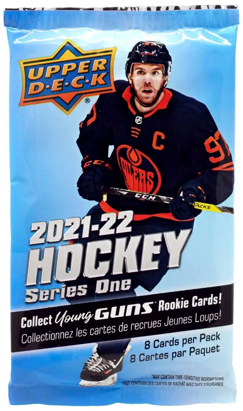 NHL Upper Deck 2021-22 Series 1 Hockey Trading Card Collector's Tin Pack [8 Cards]