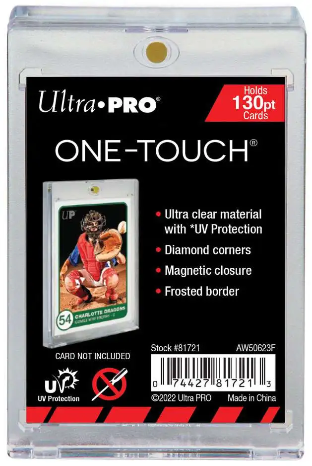 5-Pack Ultra Pro One Touch 75pt Thick Magnetic Trading Card Holders w/ UV 