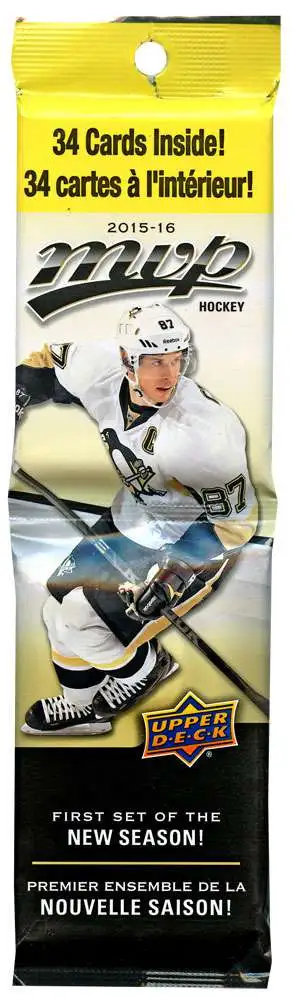 NHL Upper Deck 2015-16 MVP Hockey Trading Card VALUE Pack [34 Cards!]