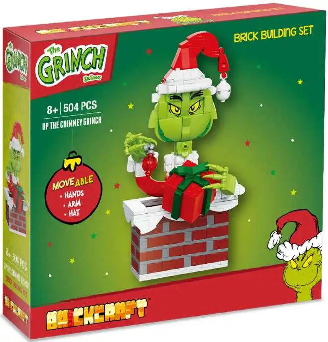 Seuss The Grinch Up The Chimney Grinch Brick Building Set