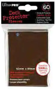 Ultra Pro Card Supplies Deck Protector Brown Small Card Sleeves [60 count]