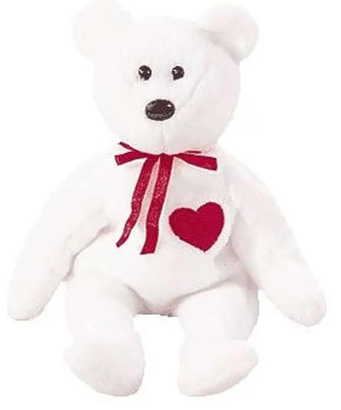 Beanie Babies Valentino the Valentines Bear Beanie Baby Plush