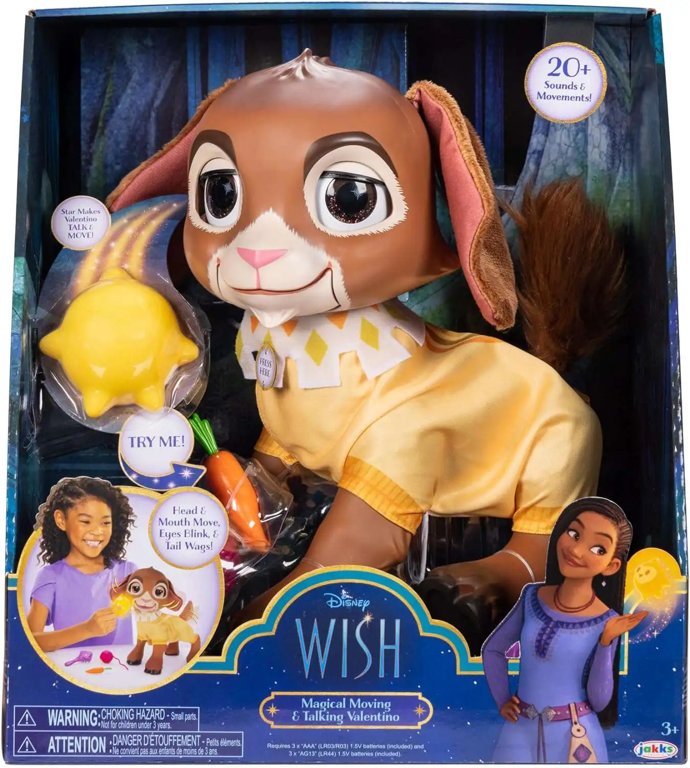 Disney Wish Magical Moving Talking Valentino Interactive Plush Doll Jakks  Pacific - ToyWiz