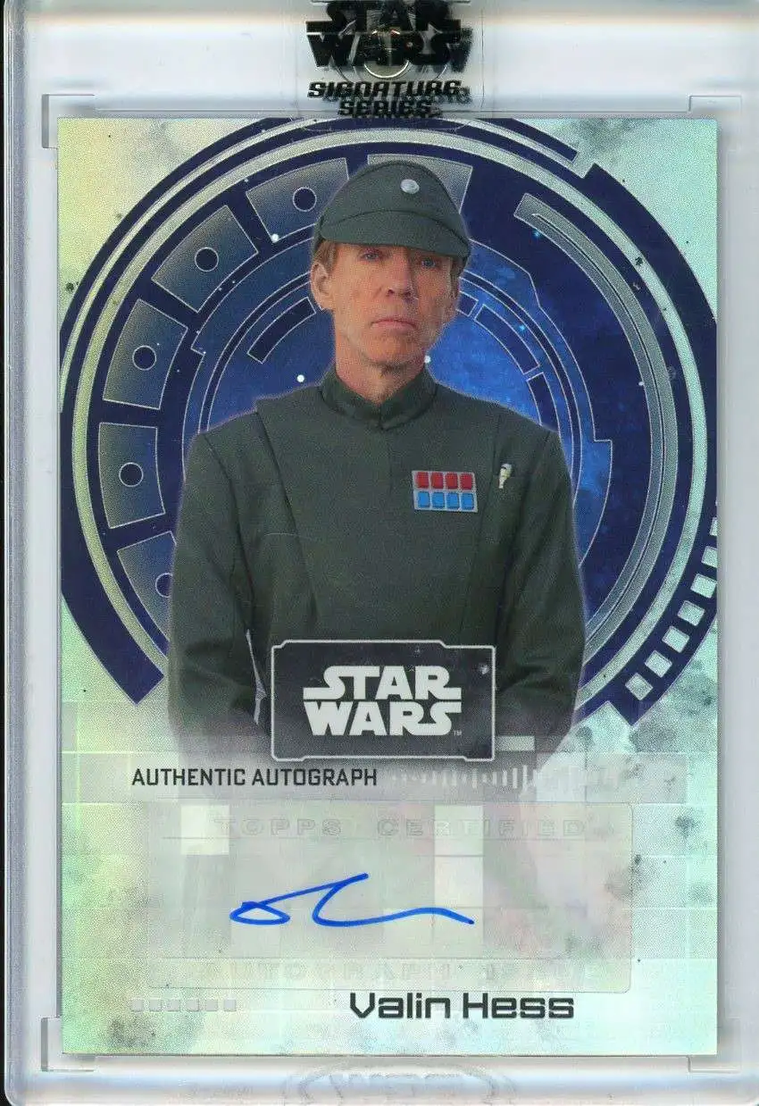 Star Wars The Mandalorian 2021 Signature Series Richard Brake as Valin Hess Autographed Single Card A-RB1