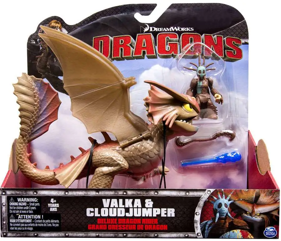 How to Train Your Dragon Deluxe Dragon Rider Valka Cloudjumper Exclusive Action Figure 2 Pack Mask ON Spin Master ToyWiz