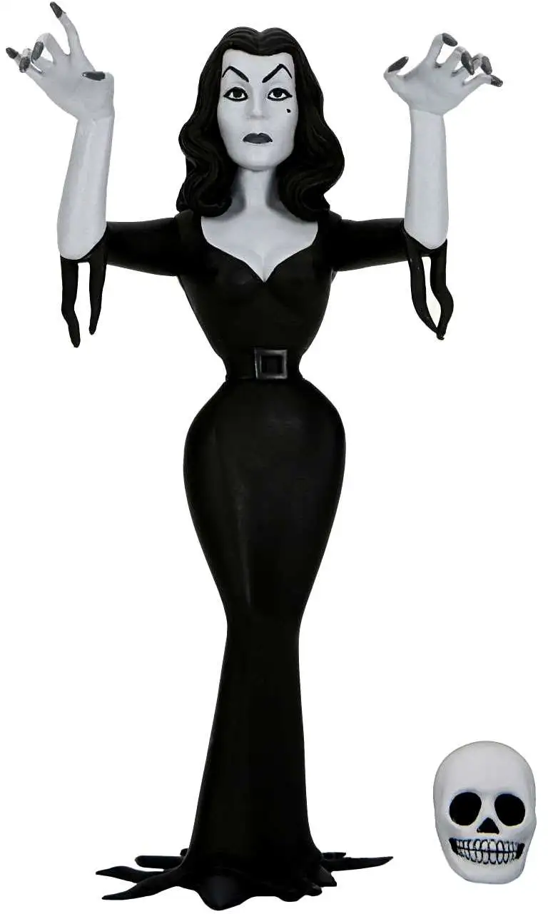 NECA Toony Terrors SILVER SCREEN Edition Vampira Action Figure