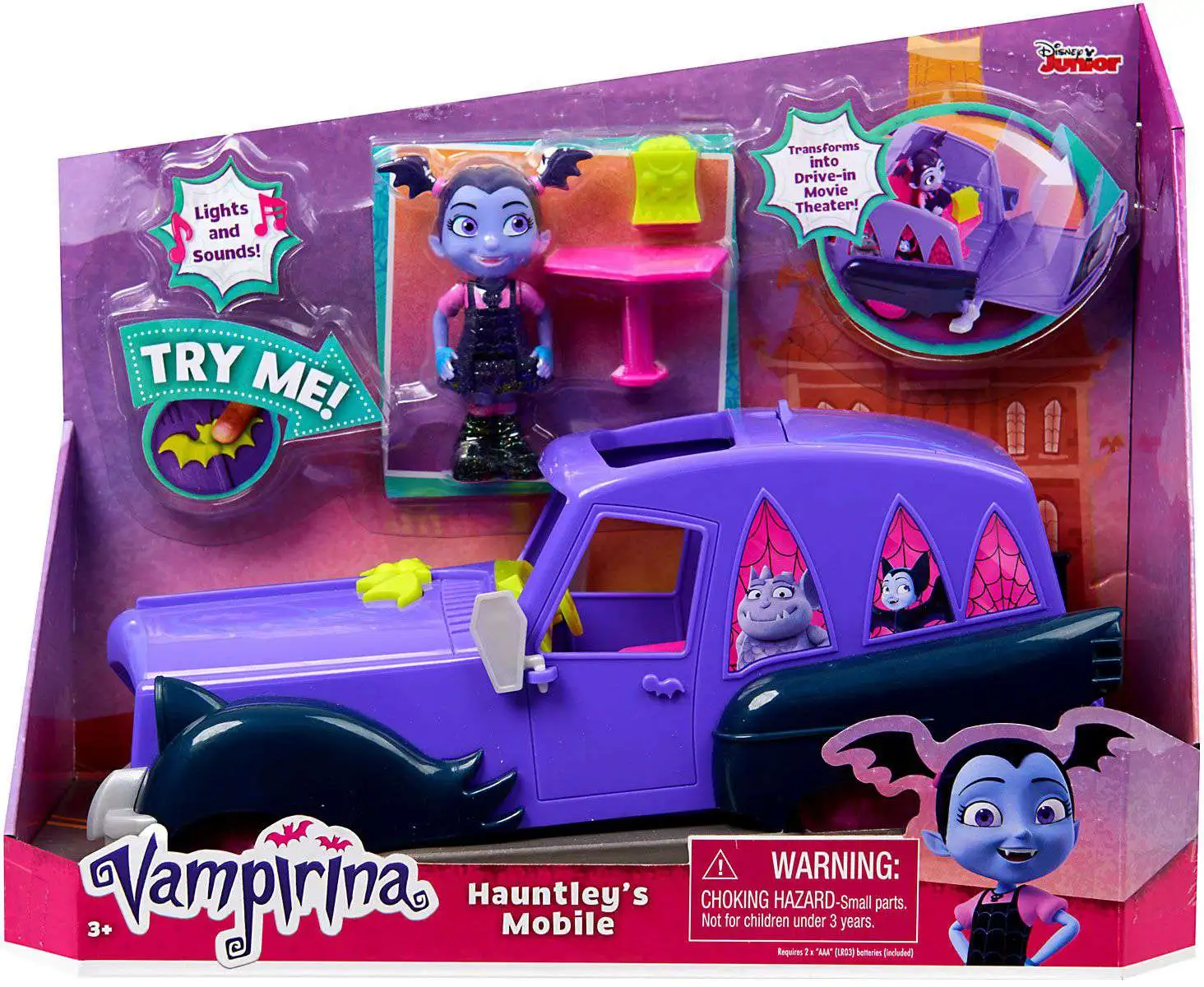 Disney Junior Vampirina Hauntley's Mobile Figure & Vehicle [Damaged Package]