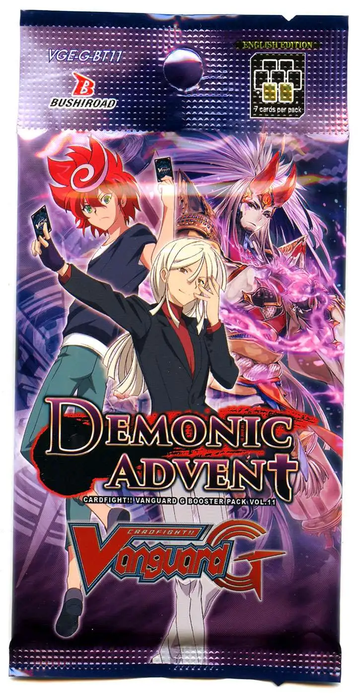 Cardfight Vanguard Trading Card Game G Booster 11 Demonic Advent Booster Pack [7 Cards]